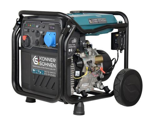 Генератор газобензиновий інверторний Konner&Sohnen, 230В, 8.5кВт, електростартер, 68кг (KS8100IEG) [105961]