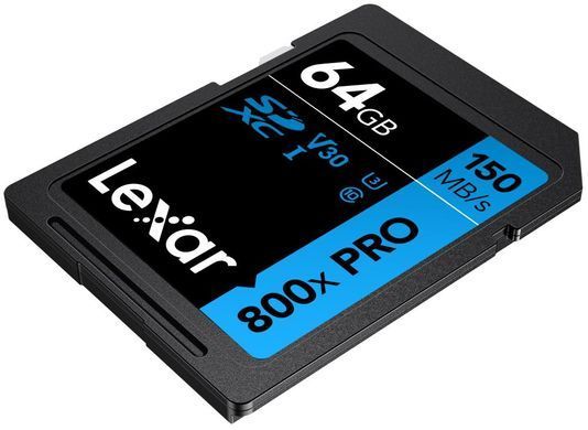 Карта пам&rsquo;яті SDXC LEXAR 64GB UHS-I (LSD0800P064G-BNNNG) [503021]