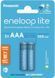 Акумулятор Panasonic Eneloop NI-MH Lite AAA 550 мАг, 2 шт. (BK-4LCCE/2CP) [113432], фото 1