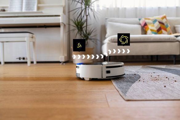 Робот-пилосос karcher RVF 7, h=10.5см, вологе прибирання, конт пил -250л, вода -0.30л, Bluetooth, білий (1.269-680.0) [113829]