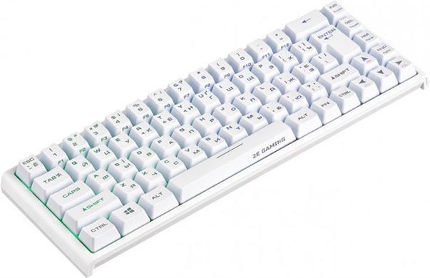 Клавіатура бездротова 2E Gaming KG360UWT RGB White (2E-KG360UWT) [611540]