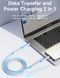 Кабель USB 2.0 Type-C M-M, 1.0 м 100W Light Blue Silicone Vention (TAWSF) [402421], фото 10