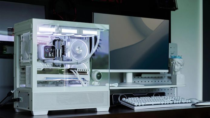 Корпус DeepCool CG380 3F White без БЖ (R-CG380-WHAGM3-G) [618115]