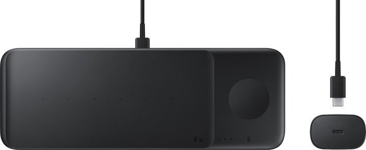 Безпровідний зарядний пристрій Samsung Wireless Charger Trio charger Black (EP-P6300TBRGRU) [615804]
