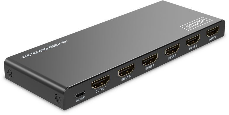 Відеокомутатор DIGITUS UHD HDMI (INx5 - OUTx1), 4K (DS-55332) [111314]