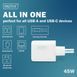 Зарядний пристрій DIGITUS GaN 1хUSB-C, 1хUSB-A, 45W (DA-10302) [114252], фото 6