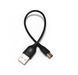 Кабель USB 2.0 AM-Type-C M, 0,2 м, 3А, чорний (для Power Bank ) (S0731)