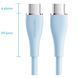 Кабель USB 2.0 Type-C M-M, 1.0 м 100W Light Blue Silicone Vention (TAWSF) [402421], фото 5