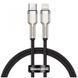 Кабель Baseus Cafule Series Metal Data Cable Type-C to iP PD 20W 0.25m Black (CATLJK-01) [802559], фото 1