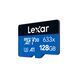 Карта пам'яті microSDXC (UHS-1 U3) Lexar High-Performance 633x 128Gb class 10 V30 A1 (100Mb/s) Blue Series (adapter SD) (LMS0633128G-BNAAA) [806672], фото 4