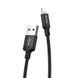 Кабель HOCO X14 USB to iP 2A, 1m, nylon, aluminum connectors, Black (6957531062820) [805471], фото 4