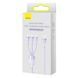 Кабель Baseus Flash Series Ⅱ One-for-three Fast Charging Data Cable USB to M+L+C 100W 1.2m Purple (CASS030005) [802630], фото 2