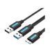 Кабель для принтера Vention 2in1 USB - USB Type-B 3.0 (M/M), 0.5 м, Black (CQPBD) [604371], фото 5