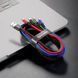 Кабель Baseus Fast 4-in-1 Cable For iP+Type-C(2)+Micro 3.5A 1.2m Black (CA1T4-B01) [802619], фото 6