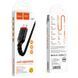 Кабель HOCO X59 USB to Micro 2.4A, 1m, nylon, TPE connectors, Black (6931474744890) [804388], фото 2