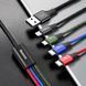 Кабель Baseus Fast 4-in-1 Cable For iP+Type-C(2)+Micro 3.5A 1.2m Black (CA1T4-B01) [802619], фото 7