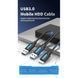 Кабель для принтера Vention 2in1 USB - USB Type-B 3.0 (M/M), 0.5 м, Black (CQPBD) [604371], фото 3