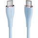 Кабель USB 2.0 Type-C M-M, 1.0 м 100W Light Blue Silicone Vention (TAWSF) [402421], фото 4