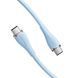 Кабель USB 2.0 Type-C M-M, 1.0 м 100W Light Blue Silicone Vention (TAWSF) [402421], фото 3