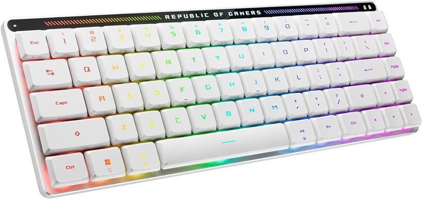 Клавіатура бездротова Asus ROG Falchion RGB WL BT White (90MP03EC-BKMA10) [616057]