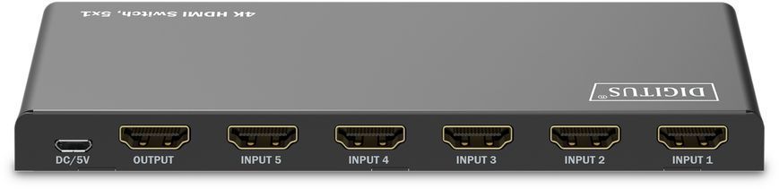 Відеокомутатор DIGITUS UHD HDMI (INx5 - OUTx1), 4K (DS-55332) [111314]