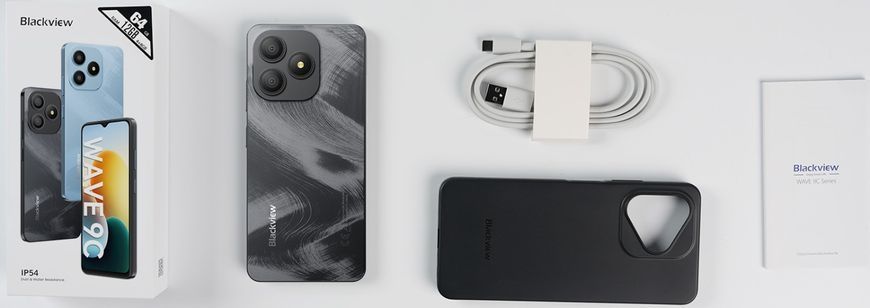 Смартфон Blackview WAVE 9C 6.56" HD /4GB/128GB/ T603 /5000mAh/ 13+8Мп / Black (WAVE_9C_4_128_BK) [405106]