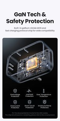 Мережевий зарядний пристрій UGREEN CD314 30W Outlet Extender EU (2A1C) (UGR-90613) [802770]