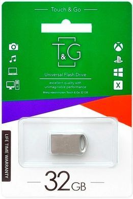 Флеш-накопичувач USB 32GB T&G 105 Metal Series Silver (TG105-32G) [607164]