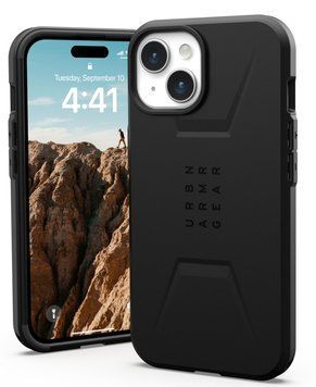 Чохол-накладка Urban Armor Gear Civilian Magsafe для Apple iPhone 15 Black (114287114040) [602137]