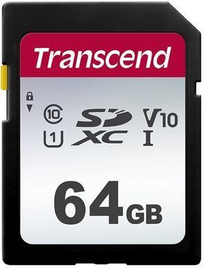 Карта пам'яті Transcend SD 64GB C10 UHS-I R100/W20MB/s (TS64GSDC300S) [109447]
