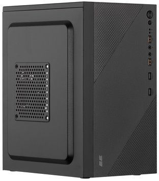 Корпус 2E TeamX TMX04 з БЖ 2E ATX400W, 2xUSB2.0, 1x80мм, VGA 220мм, mATX, чорний (2E-TMX04) [111326]