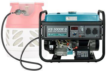 Генератор газобензиновий Konner&Sohnen KS 5000E G, 230В, 4.5кВт, електростартер, 77.0кг (KS5000EG) [105949]