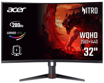 Монiтор 31.5" Acer XZ323QUZ1bmiiprx Black (UM.HX3EE.105) [202592]