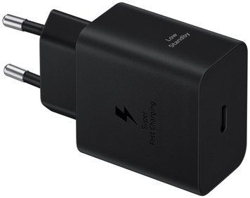 Зарядний пристрій мережевий Samsung 45Вт USB-С PD PPS, чорний (EP-T4511NBEGEU) [113134]