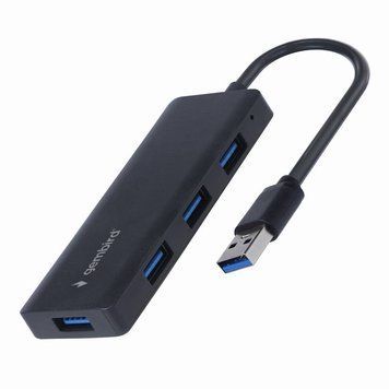 USB-хаб Gembird 4 ports Black (UHB-U3P4-03) [608252]