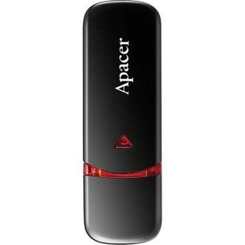 Флеш-накопичувач USB 64GB Apacer AH333 Black (AP64GAH333B-1) [607045]