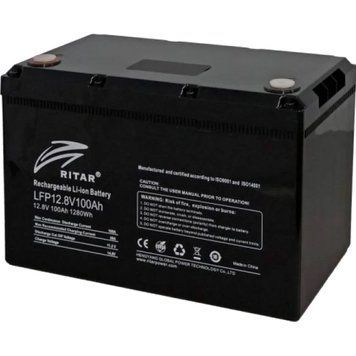 Акумуляторна батарея Ritar 12.8V 100AH (LFP12.8V100AHG24) [615359]