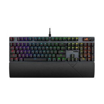 Клавiатура Asus ROG Strix Scope II X NX Snow V2 EN PBT Black (90MP03XF-BKUA20) [614662]