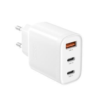 Мережевий зарядний пристрій XO L117 (2USB-С, 1USB, 3А) PD, QC 3.0 White (L117.white) [603306]