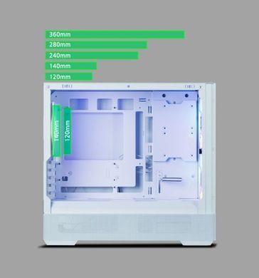 Корпус Zalman P30 Air без БЖ, 1xUSB3.0, 1xUSBType-C, 3x140мм ARGB, VGA 392мм, LCS ready, TG Side Panel, mATX, білий (P30AIRWHITE) [109559]