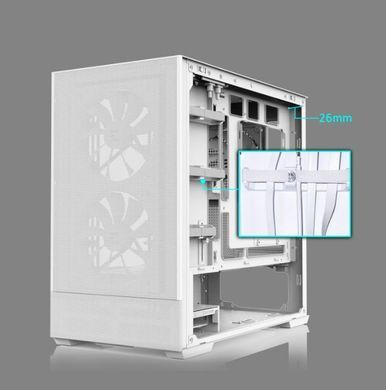 Корпус Zalman P30 Air без БЖ, 1xUSB3.0, 1xUSBType-C, 3x140мм ARGB, VGA 392мм, LCS ready, TG Side Panel, mATX, білий (P30AIRWHITE) [109559]