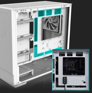 Корпус Zalman P30 Air без БЖ, 1xUSB3.0, 1xUSBType-C, 3x140мм ARGB, VGA 392мм, LCS ready, TG Side Panel, mATX, білий (P30AIRWHITE) [109559]