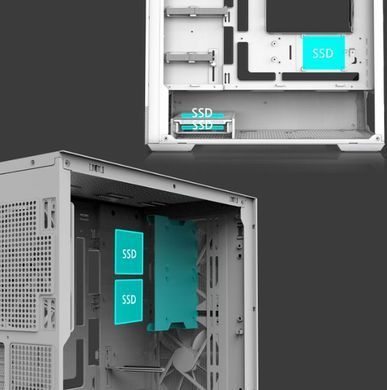 Корпус Zalman P30 Air без БЖ, 1xUSB3.0, 1xUSBType-C, 3x140мм ARGB, VGA 392мм, LCS ready, TG Side Panel, mATX, білий (P30AIRWHITE) [109559]