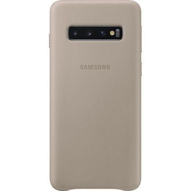 Чохол-накладка Samsung Leather Cover для Samsung Galaxy S10 SM-G973 Gray (EF-VG973LJEGRU) [614826]