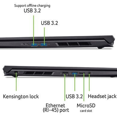 Ноутбук Acer Nitro V 16 ANV16-72-77DM Obsidian Black (NH.QUSEU.005) [203363]