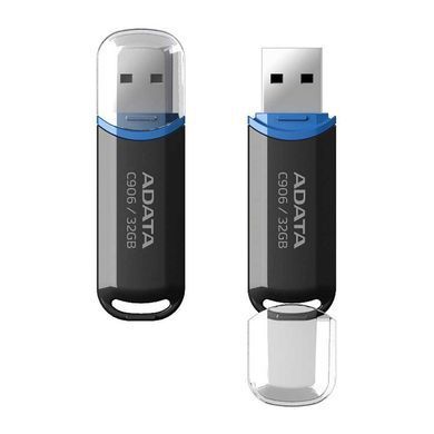 Флеш-накопичувач ADATA USB 2.0 C906 32Gb Black (AC906-32G-RBK) [803657]