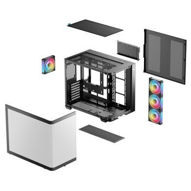 Корпус DeepCool CG530U 4F Black без БЖ (R-CG530U-BKAGA4-G) [618116]