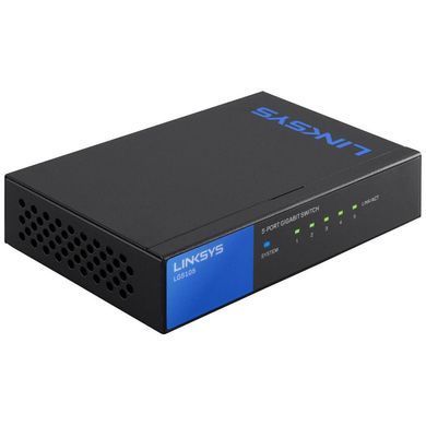 Комутатор Linksys LGS105 5xGE, Некерований (LGS105-EU) [14920]