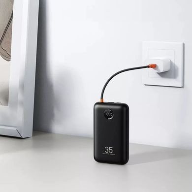 Зовнішній акумулятор VEGER 20000 mAh with built-in cables Type C / Lightning PD QC3.0 35W K2 (W2068) black (VG-W2068) [806188]