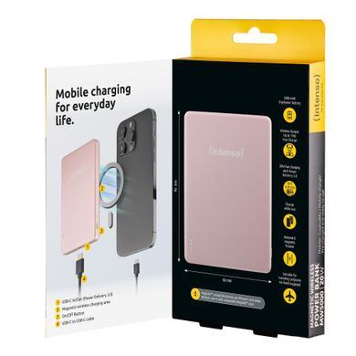 Портативний зарядний пристрій USB 5000MAH MAG ROSE MW5000 INTENSO (7344023) [503418]